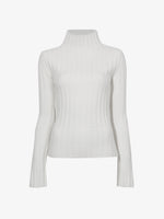 Proenza Schouler Still Life image of Haven Sweater in Midweight Cashmere Rib in BONE