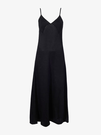 Proenza Schouler Still Life image of Bella Dress in Lacqured Viscose in BLACK