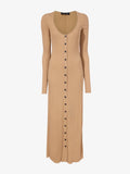 Proenza Schouler Still Life image of Athena Dress in Silk Viscose in KHAKI