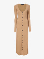 Proenza Schouler Still Life image of Athena Dress in Silk Viscose in KHAKI