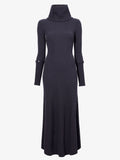 Proenza Schouler Still Life image of Jocelyn Dress in Midweight Viscose Rib Knit in CHARCOAL