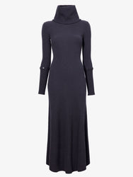 Proenza Schouler Still Life image of Jocelyn Dress in Midweight Viscose Rib Knit in CHARCOAL