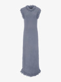 Flat image of Toni Dress in Textured Knit in ash grey