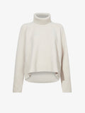 Proenza Schouler flat image of Sandra Turtlneck Sweater in Lofty Eco Cashmere in ECRU