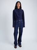 Proenza Schouler Front full image of model wearing Ryman Jean in INDIGO