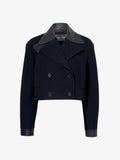 Proenza Schouler Still Life image of Reyes Jacket in Boiled Wool Jersey in BLACK