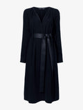 Proenza Schouler Still Life image of Enya Dress in Lightweight Matte Viscose Crepe with in BLACK