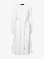 Proenza Schouler Still Life image of Enya Dress in Lightweight Matte Viscose Crepe in WHITE