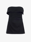 Proenza Schouler Still Life image of Felicity Top in Matte Viscose Crepe in BLACK