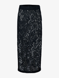 Proenza Schouler Still Life image of Jasmine Skirt in Stretch Lace in BLACK