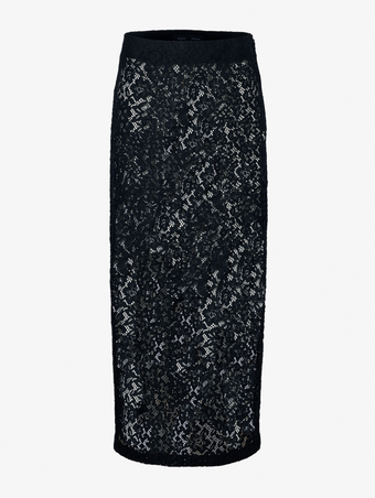 Proenza Schouler Still Life image of Jasmine Skirt in Stretch Lace in BLACK