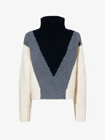 Proenza Schouler Still Life image of Alma Sweater in Graphic Instrasia in ECRU MULTI