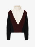 Proenza Schouler Still Life image of Alma Sweater in Graphic Instrasia in BLACK MULTI