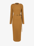 Proenza Schouler Still Life image of Lauryn Dress in Silk Viscose Knit in DARK CAMEL