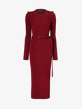 Proenza Schouler Still Life image of Lauryn Dress in Silk Viscose Knit in DARK RED