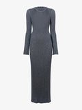 Proenza Schouler Still Life image of Joni Dress in Metallic Rib in SILVER