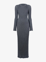 Proenza Schouler Still Life image of Joni Dress in Metallic Rib in SILVER