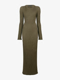 Proenza Schouler Still Life image of Joni Dress in Metallic Rib in GOLD