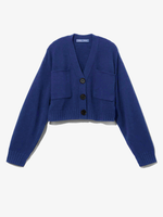 Still Life image of Sofia Cardigan In Eco Cashmere in COBALT