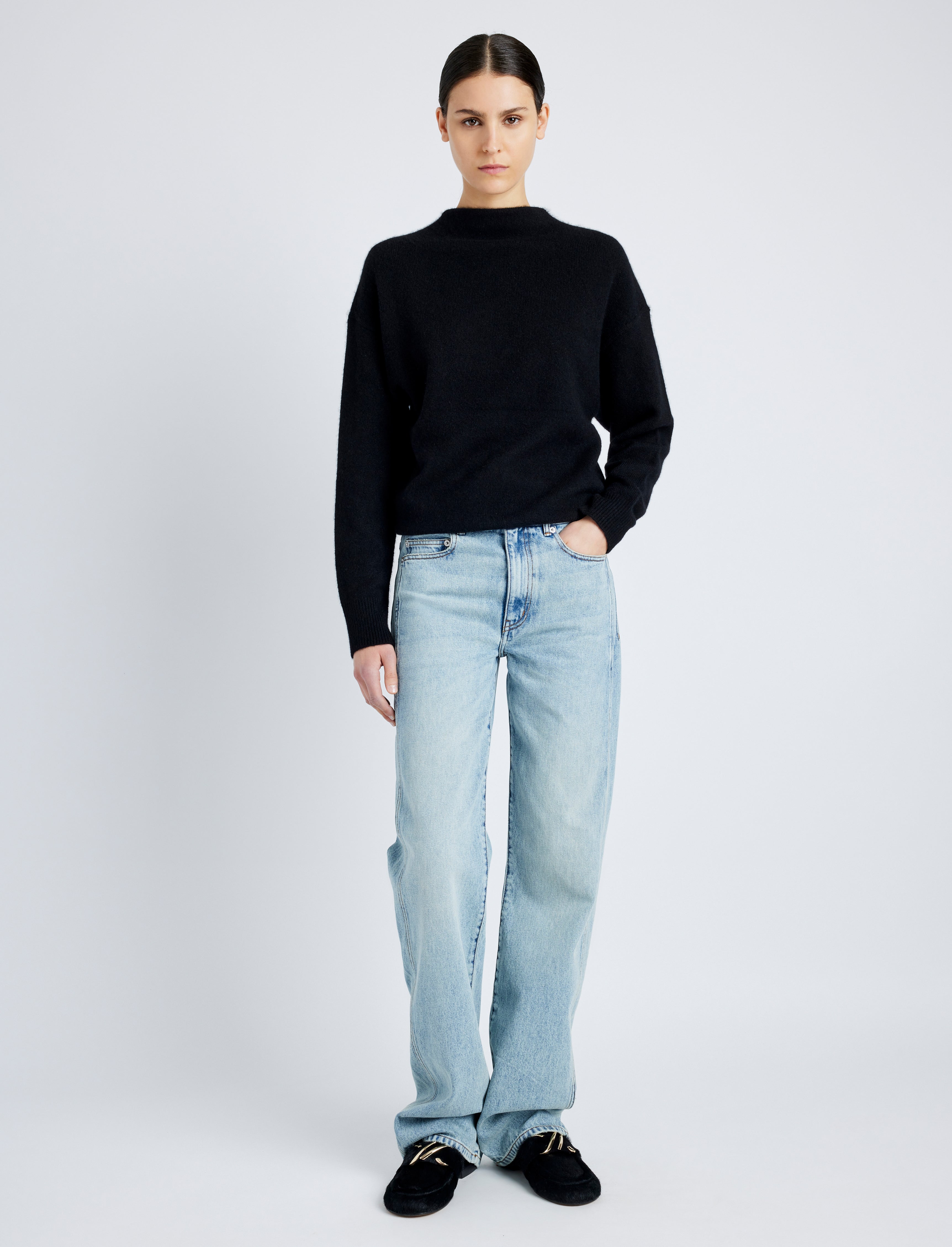 Proenza Schouler online purple denim jeans