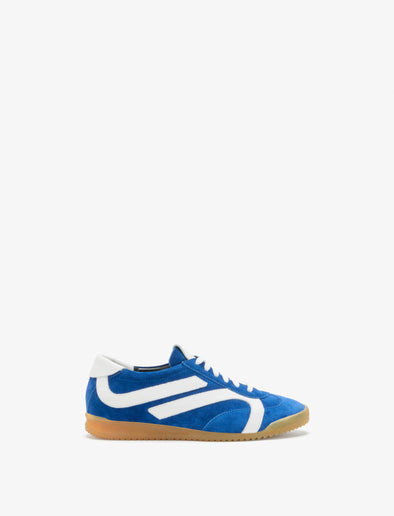 Proenza Schouler side image of Track Sneakers in cobalt/white