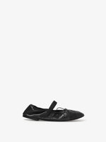 Side image of Glove Mary Jane Ballet Flats in BLACK