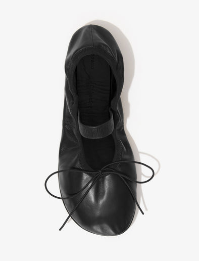 Aerial image of Glove Mary Jane Ballet Flats in BLACK