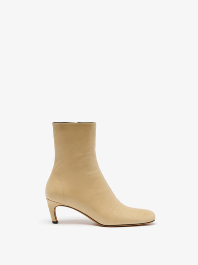 Proenza Schouler Front image of Uma Ankle Boots in Slick Calf in Paper