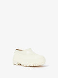 Proenza Schouler front 3/4 image of SOREL x Proenza Schouler CARIBOU Mule WP in CHALK/BLACK