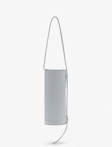 Proenza Schouler front vertical image of Silo Bag in Satin in smoke