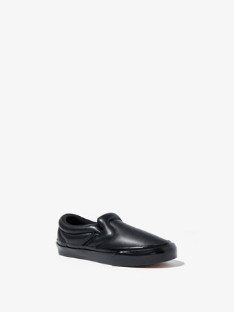 Front 3/4 image of Vans x Proenza Schouler Puffy Slip-On Shoes in black