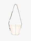 Front image of Barrow Mini Bucket Bag in OFF WHITE