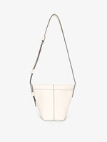 Front image of Barrow Mini Bucket Bag in OFF WHITE