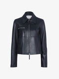 Still Life image of Annabel Jacket In Lightweight Leather in BLACK