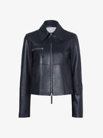 Still Life image of Annabel Jacket In Lightweight Leather in BLACK