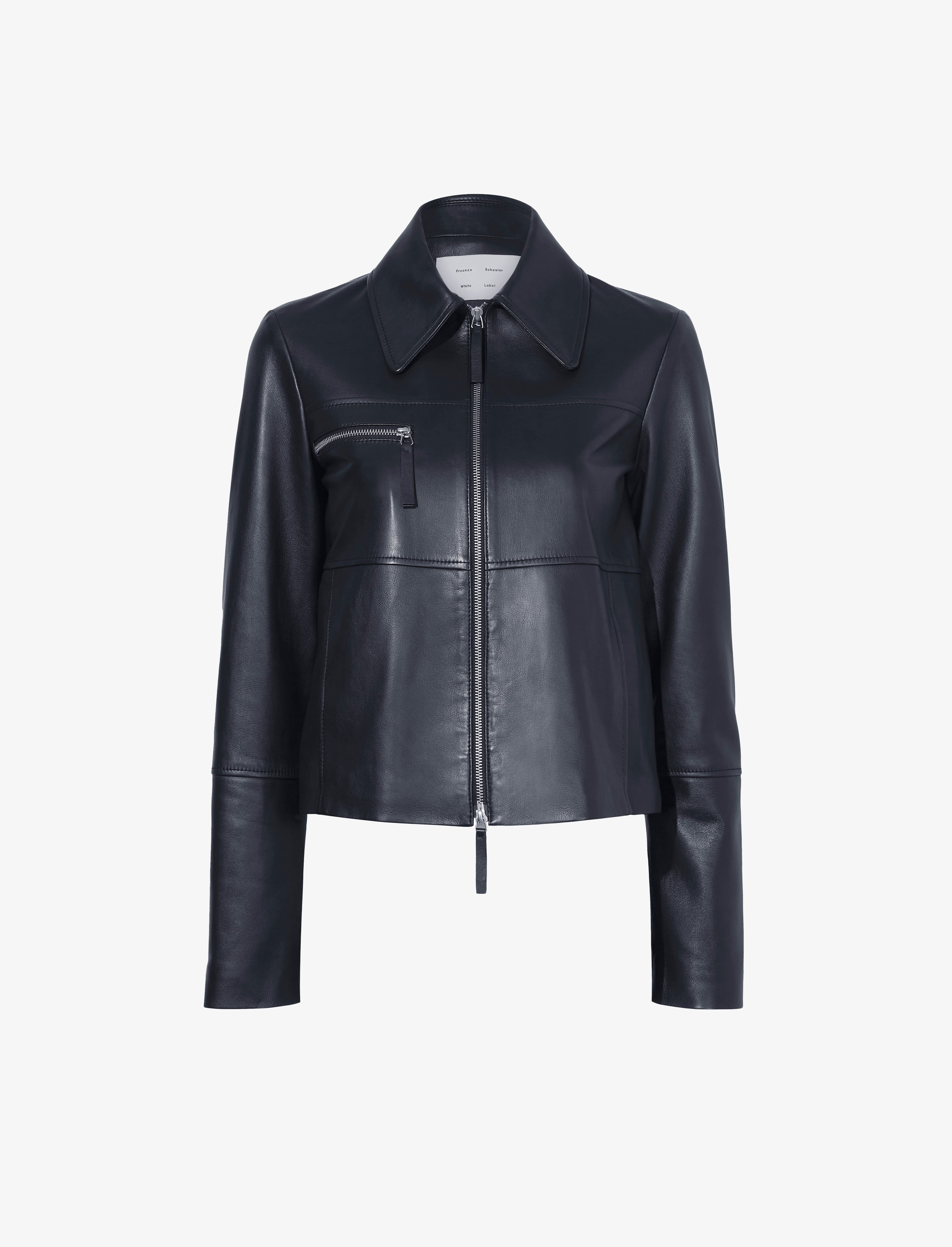 Colorichiari faux-leather jacket - White