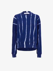 Flat image of Blake Sweatshirt in Stripe Td Sweatshirting in navy/white