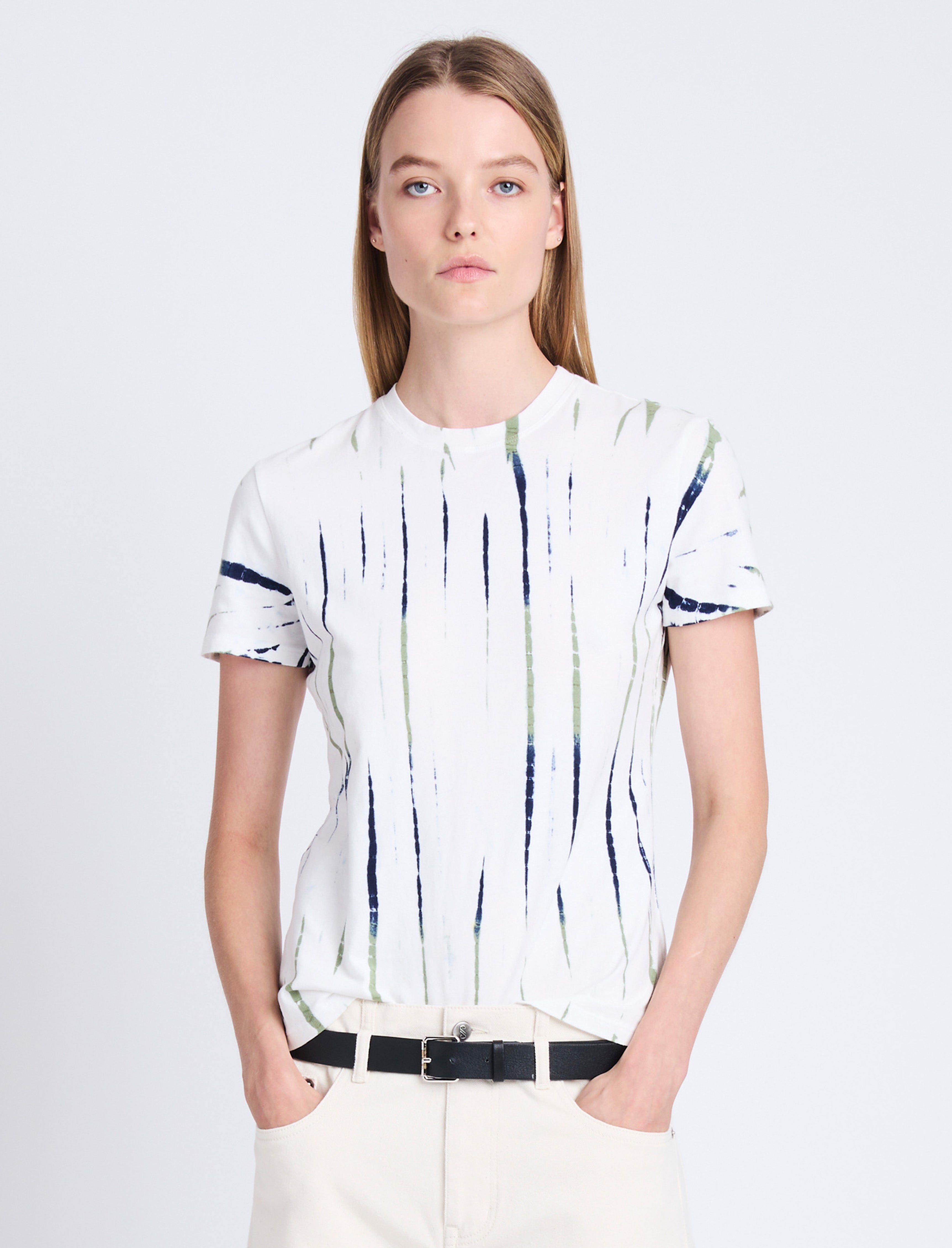 PROENZA SCHOULER newest WHITE LABEL Tie-dye Slim-fit T-shirt XS