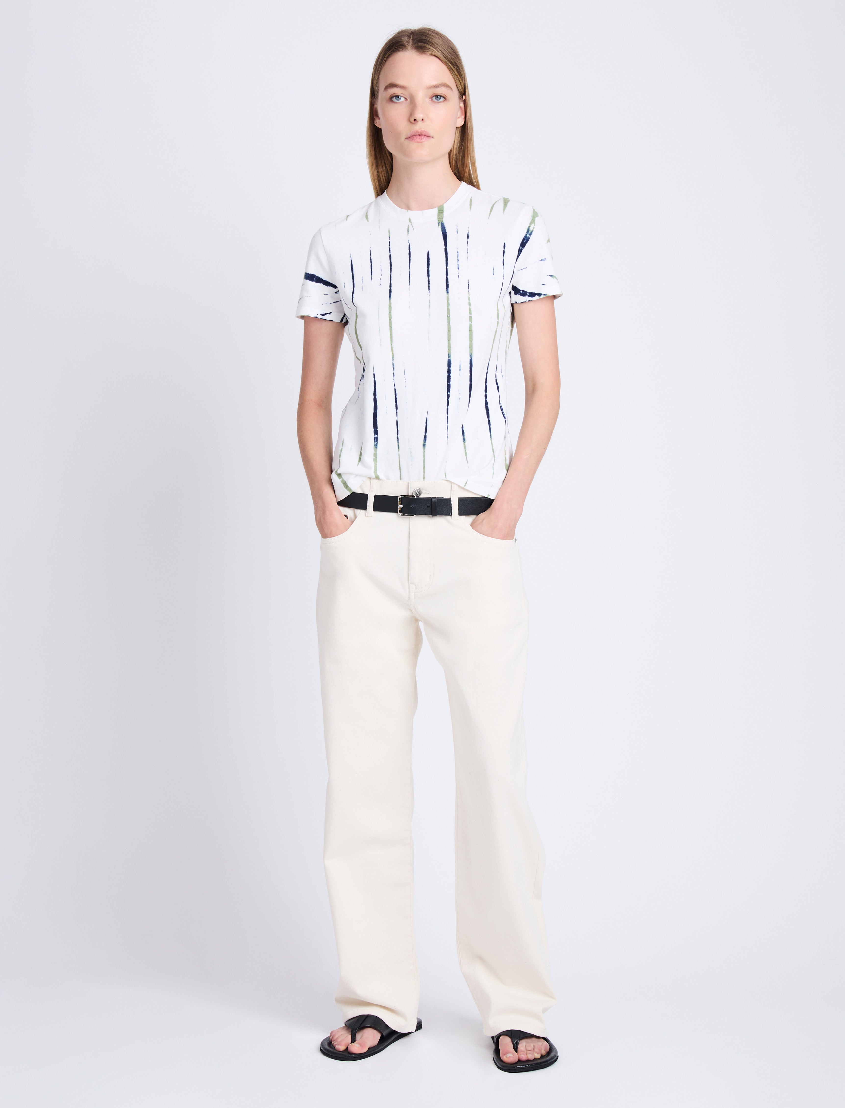 PROENZA SCHOULER WHITE LABEL Tie-dye Slim-fit selling T-shirt XS