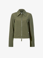 Still Life image of Barnes Jacket in Rumpled Cotton in DARK OLIVE