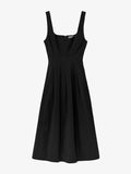 Still Life image of Allen Dress in Solid Cotton Linen in BLACK