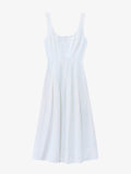 Still Life image of Allen Dress in Rumpled Cotton in WHITE