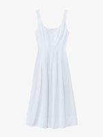 Still Life image of Allen Dress in Rumpled Cotton in WHITE