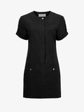 Still Life image of Watson Dress in Solid Cotton Linen in BLACK