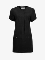 Still Life image of Watson Dress in Solid Cotton Linen in BLACK