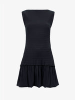 Still Life image of Martine Dress in Micro Pleat in BLACK