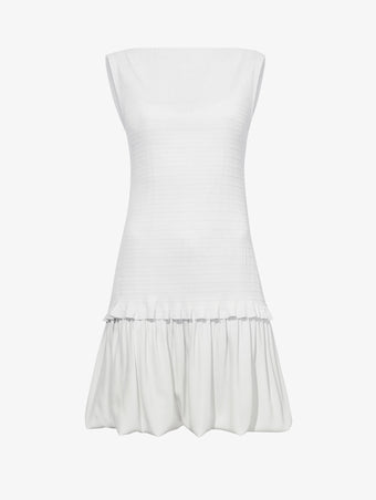 Still Life image of Martine Dress in Micro Pleat in OFF WHITE