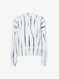 Flat image of Blake Tie Dye Sweatshirt in Navy/Olive/White