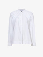 Still Life image of Carter Top in Tech Poplin in WHITE