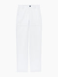 Flat image of Sydnor Pants in Rumpled Cotton in white